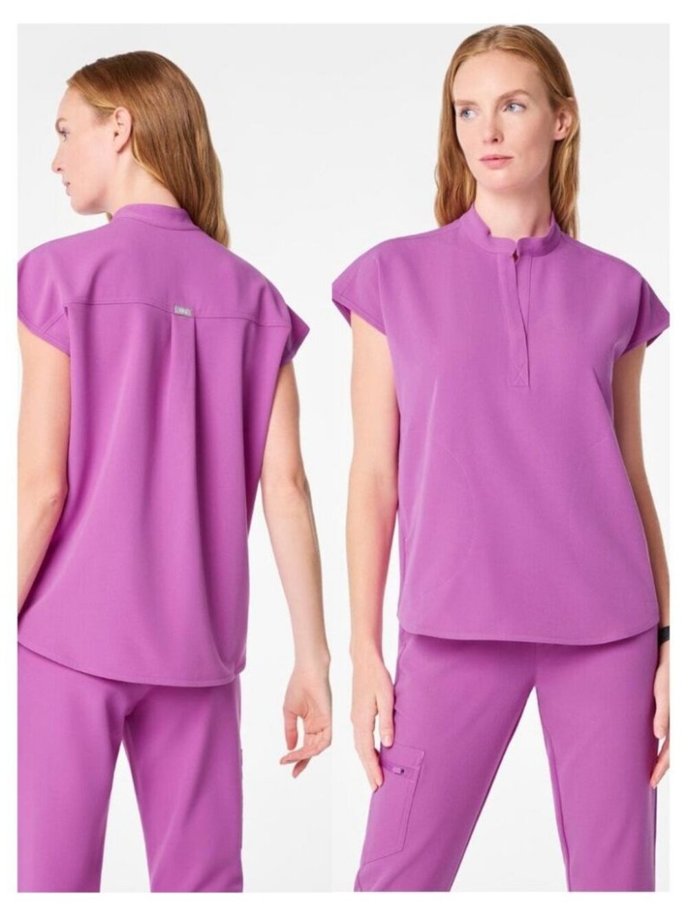 FIGS Rafaela Oversized Scrub Top Size XXL Ultraberry
